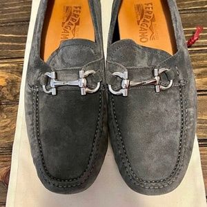 Ferragamo suede driver